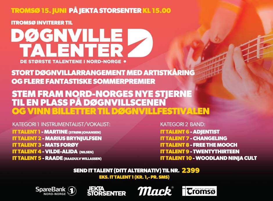 Døgnvill talenter ad