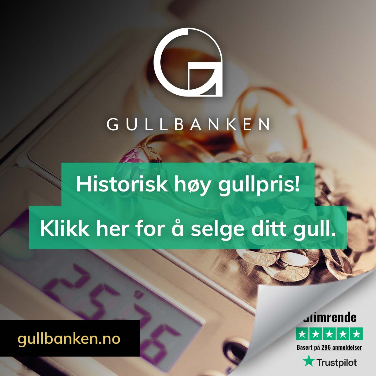 Gullbanken historisk høy pris